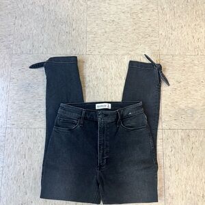 Abercrombie & Fitch Black Ankle Jeans